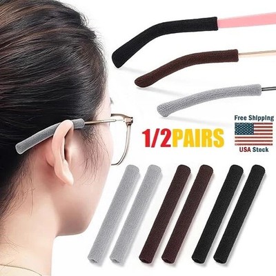Soft Cotton Eyeglass Ear Cushions Eyeglass Pads Anti Slip Glasses Ear Hook