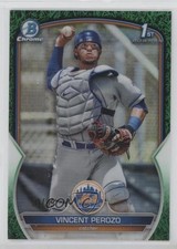 2023 Bowman Chrome Prospects Green Grass Refractor 9/99 Vincent Perozo fm0