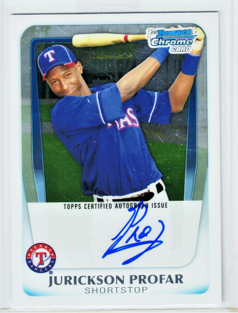 JURICKSON PROFAR 2011 Bowman 1st Chrome Prospects RC Autograph #BCP82 Braves