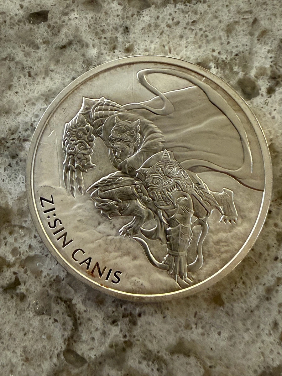 超希少 美品 純銀 1オンス 2018年韓国 戦いの神 銀貨 2018 1 oz