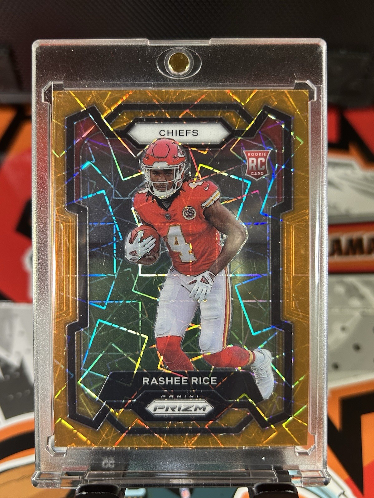 2023 Panini Prizm - Rookies Orange Lazer Prizm #350 Rashee Rice (RC)