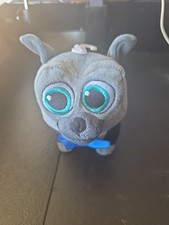 Disney Bingo Junior Puppy Dog Pals Plush 6  Gray Pug wearing Suit  Bow-tie EUC
