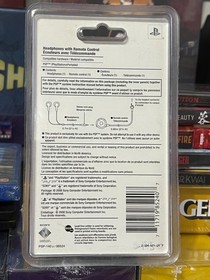 Sony Headphones With Remote Control, PSP PlayStation Portable PSP140u 98524 NEW