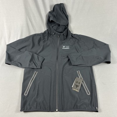 Under Armour Golf Jacket Hoodie Rock Unstoppable Medium Black Polyester NWT $130