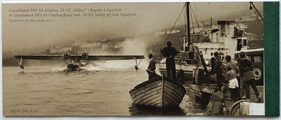 Iceland Post Prestige Booklets Mail Planes Transport Vehicles Postage Stamps - Image 2 of 4