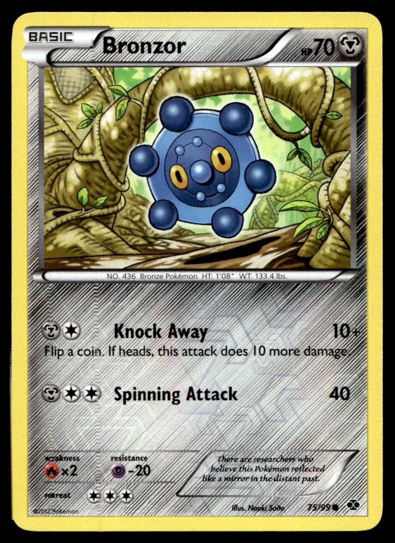 Bronzor Next Destinies Common 75/99 2012 Pokemon TCG