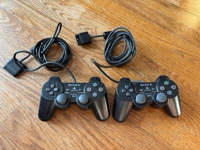 Lot of 2 Genuine Sony PlayStation PS2 PS1 DualShock Analog Controllers OEM