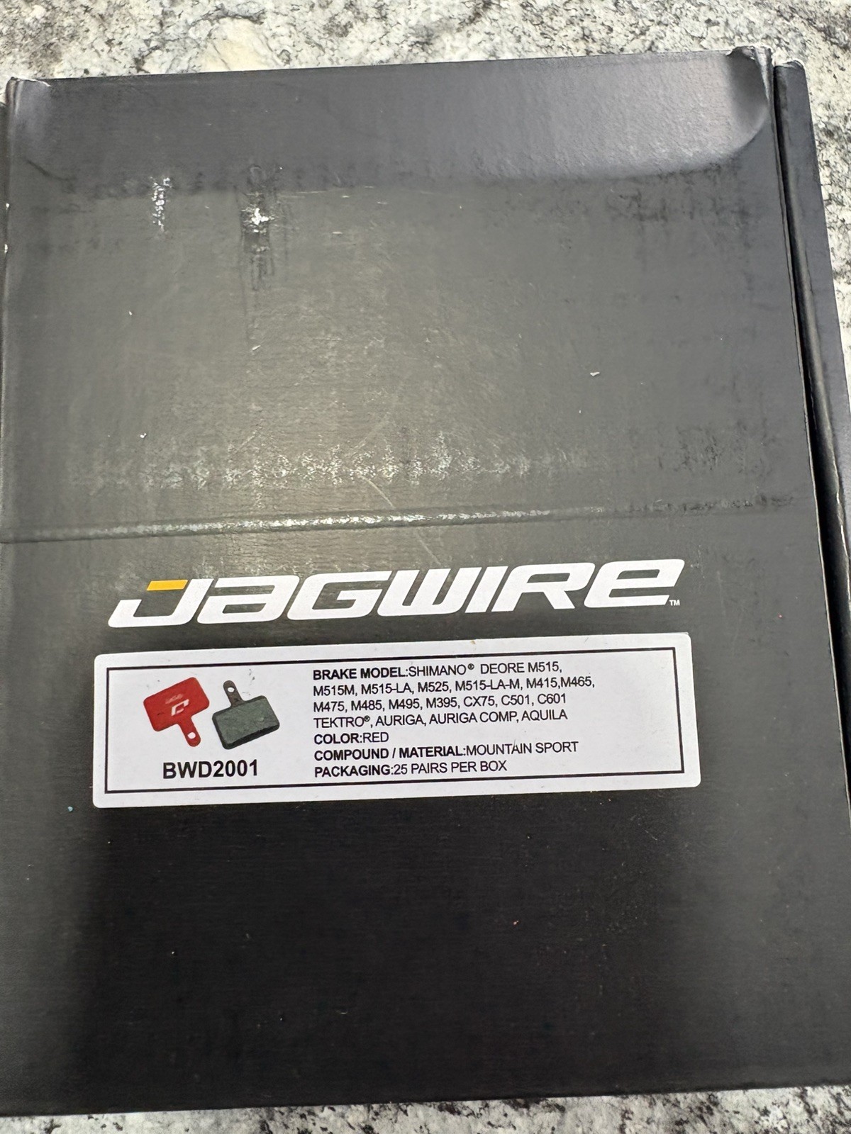 jagwire brake pads bwd2001 25 pair
