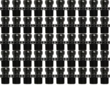 1/2" Black NPT Connectors - Pack of 50 Loc-Line USA 59865-BLK