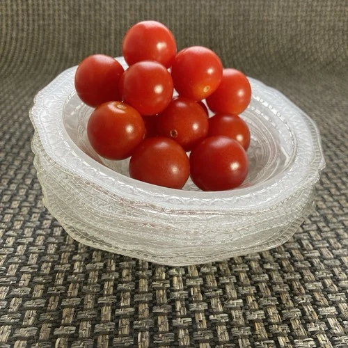 VTG Federal Patrician Spoke Clear Depression Glass Berries/Sauce Bowls -Set Of 5