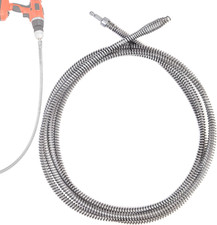 6.5 Ft Drill Drain Snake Sink Unclogger Hair Catcher Auger Drill Attachment for