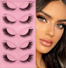 5-Pair Pack (Multipack) Cat Eye False Eyelash...