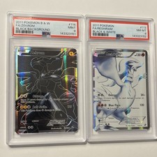 Zekrom PSA 9 / Reshiram PSA 8 - Sequential Grade - 2011 Black & White 
