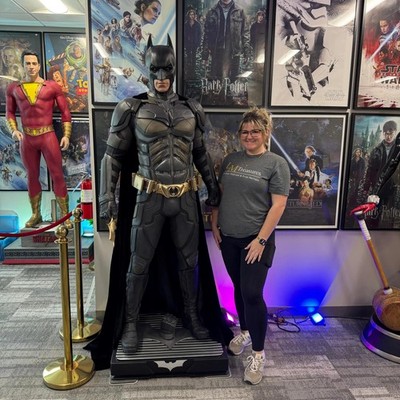 Dark Knight Batman Christian Bale Life Size 1:1 Statue Queen Studios No Crate