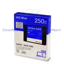 Western Digital WD Blue 2.5 in SSD 250GB SA510 Internal Solid State SATA for PC