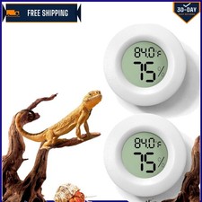 Digital Reptile Thermometer Humidity Gauge - 2 Pack for Pet Monitoring