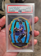 2018 PSA 10 Select Lamar Jackson Die Cut Light Blue Prizm 23/99 Rookie RC POP 12