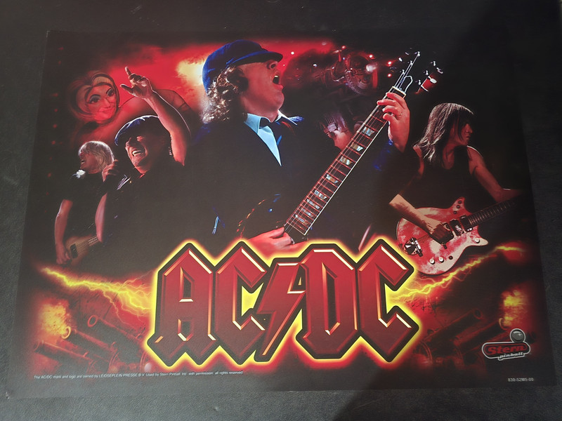 Stern Pinball AC/DC Pro Translite New
