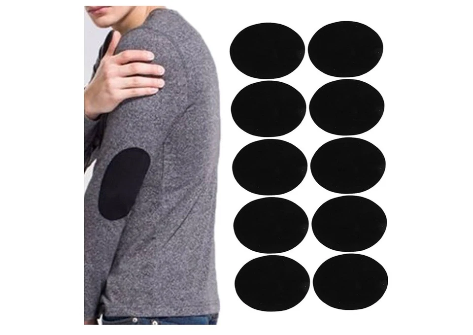 Voluxe Elbow Repair Stickers, Iron Patches 10 PCS for Cloth for DIY for Mend - Image 2 of 3