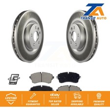 [Front] Coated Disc Brake Rotors And Ceramic Pads Kit For Jaguar E-Pace