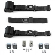 Triumph Tr7 8 1975 - 1982 Standard 2pt Bk Bench Seat Kit Wbrackets 3 Belts