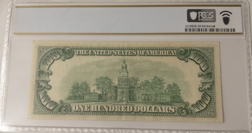  1950D-  $100 Dollar Bill- PCGS 35PPQ  - Image 2 of 2