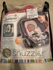 Summer Snuzzler Complete Head Body Support Infant White Pink Head Support