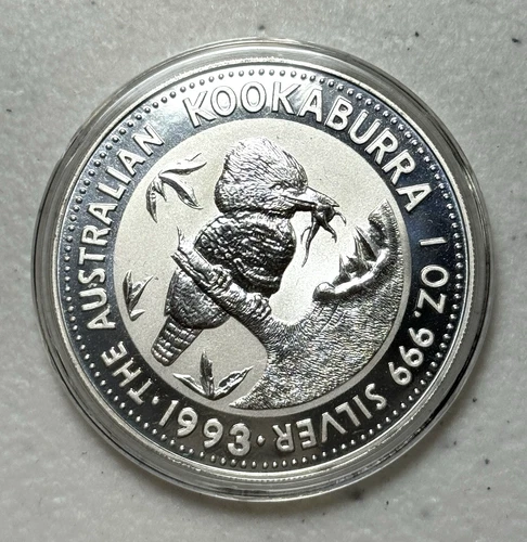 1993 Australian Silver Kookaburra 1 oz — photo from the most recent tracked eBay sale