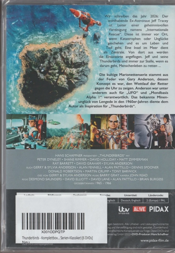 Thunderbirds - Komplettbox / alle 32 - Teile (6-DVD-BOX / NEU /OV - Bild 2 von 2