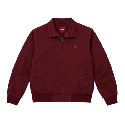 Merc London Harrington Jacket M Burgundy Zip Up Mod Casual Bomber
