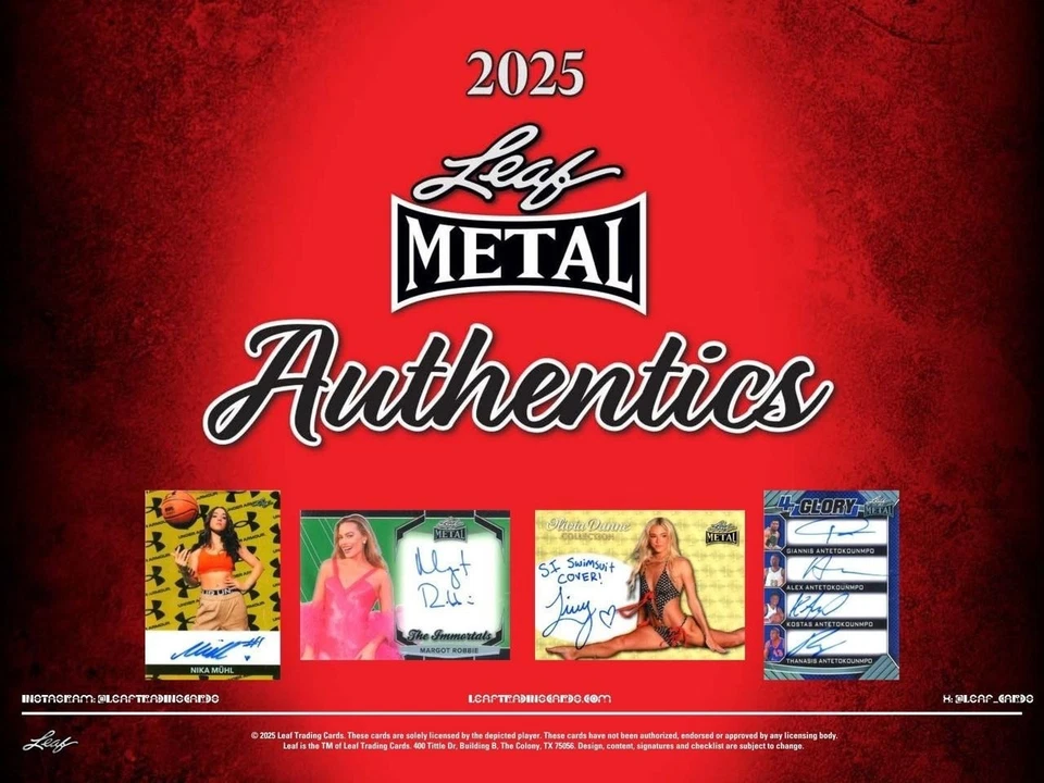2025 Leaf Metal Authentics Factory Sealed 10 Box Case