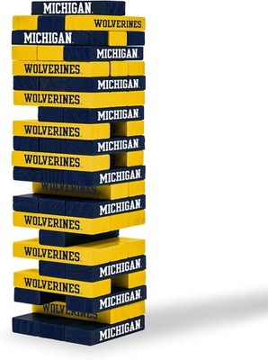 Michigan Wolverines Game Night Bundle   Shake N  Score Travel Dice + Jenga