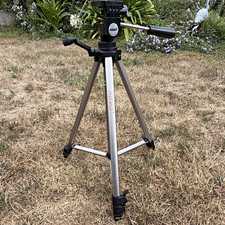 MIDAS Adjustable Height Aluminum Telescope Tripod Mount Stand, Silver/Black