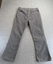 Vintage Levis 517 Jeans Mens 34x30 Gray Corduroy Bootcut Pants Made USA 80s
