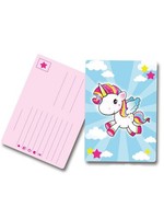 Folat 65048 Einhorn Einladungskarten-8 StüCk, Tierdruck, Mehrfarbig, (Us Import)
