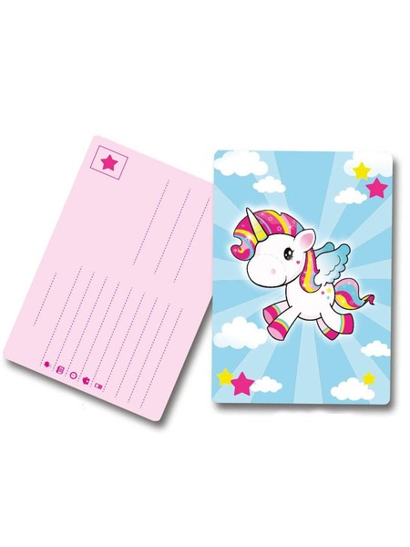 Folat 65048 Einhorn Einladungskarten-8 StüCk, Tierdruck, Mehrfarbig, (Us Import)-image