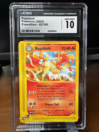 Rapidash graded CGC 10 for sale on eBay