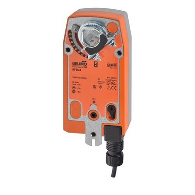 BELIMO AFB24 Damper Actuator, 180 in-lb [20 Nm], Spring return, AC/DC 24 V