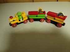 Brio Wooden Rare Vintage Safari Animal Train Zoo Cars Giraffe Zebra  Figure