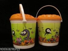 HALLOWEEN TRICK OR TREAT BUCKET~PAIL~TARGET POP WEAVER GOURMET POPCORN~EUC