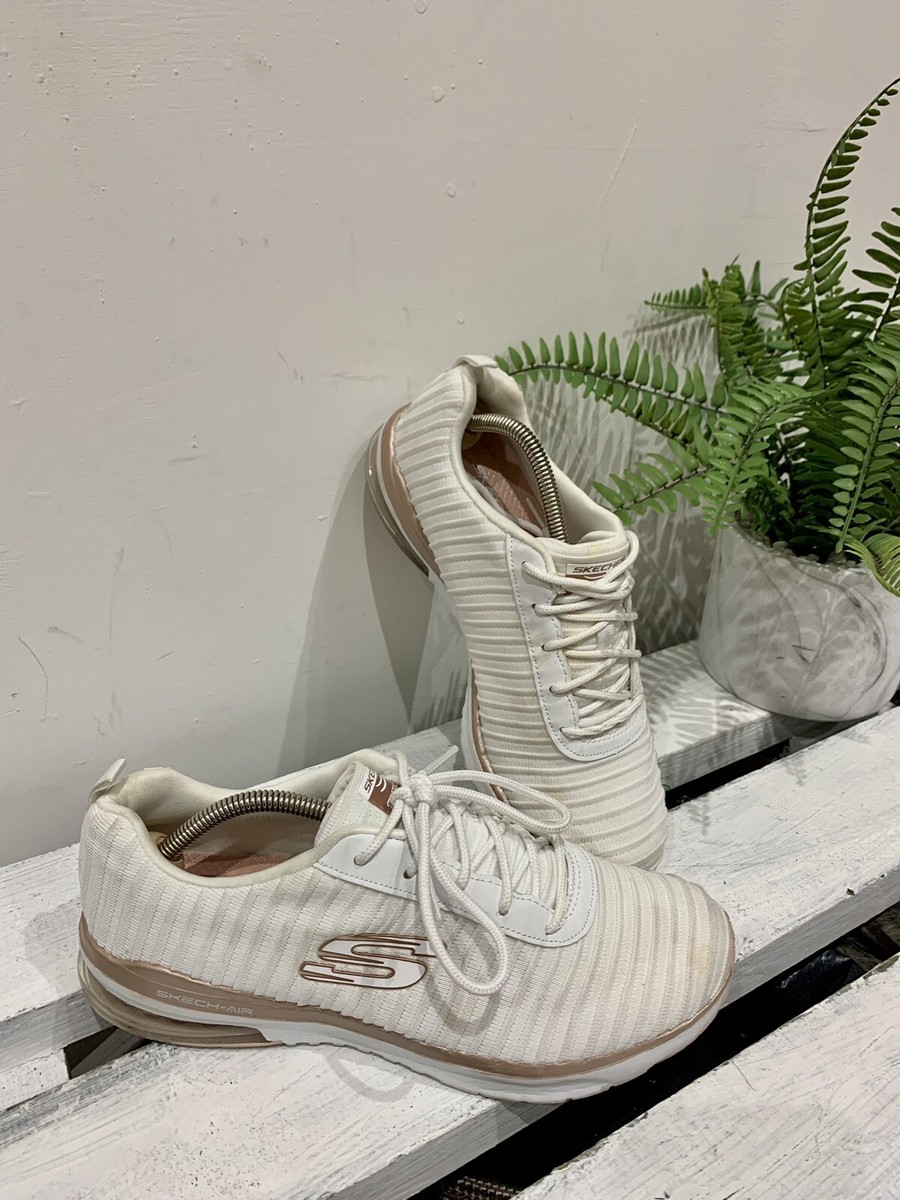 skechers rose gold memory foam