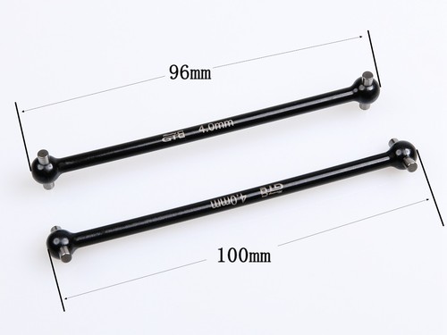 GTB Steel Center Drive Shaft Axles with Cups for 1/8 TLR Losi 8ight XE 4WD Buggy - Picture 4 of 5