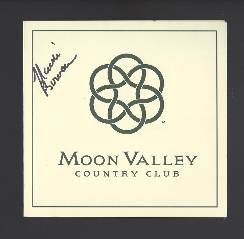 Nanci Bowen GOLF LPGA autographed Moon Valley Country Club Score card