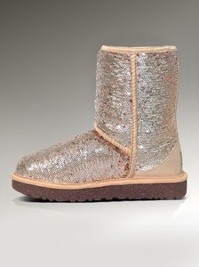 sparkly gold uggs