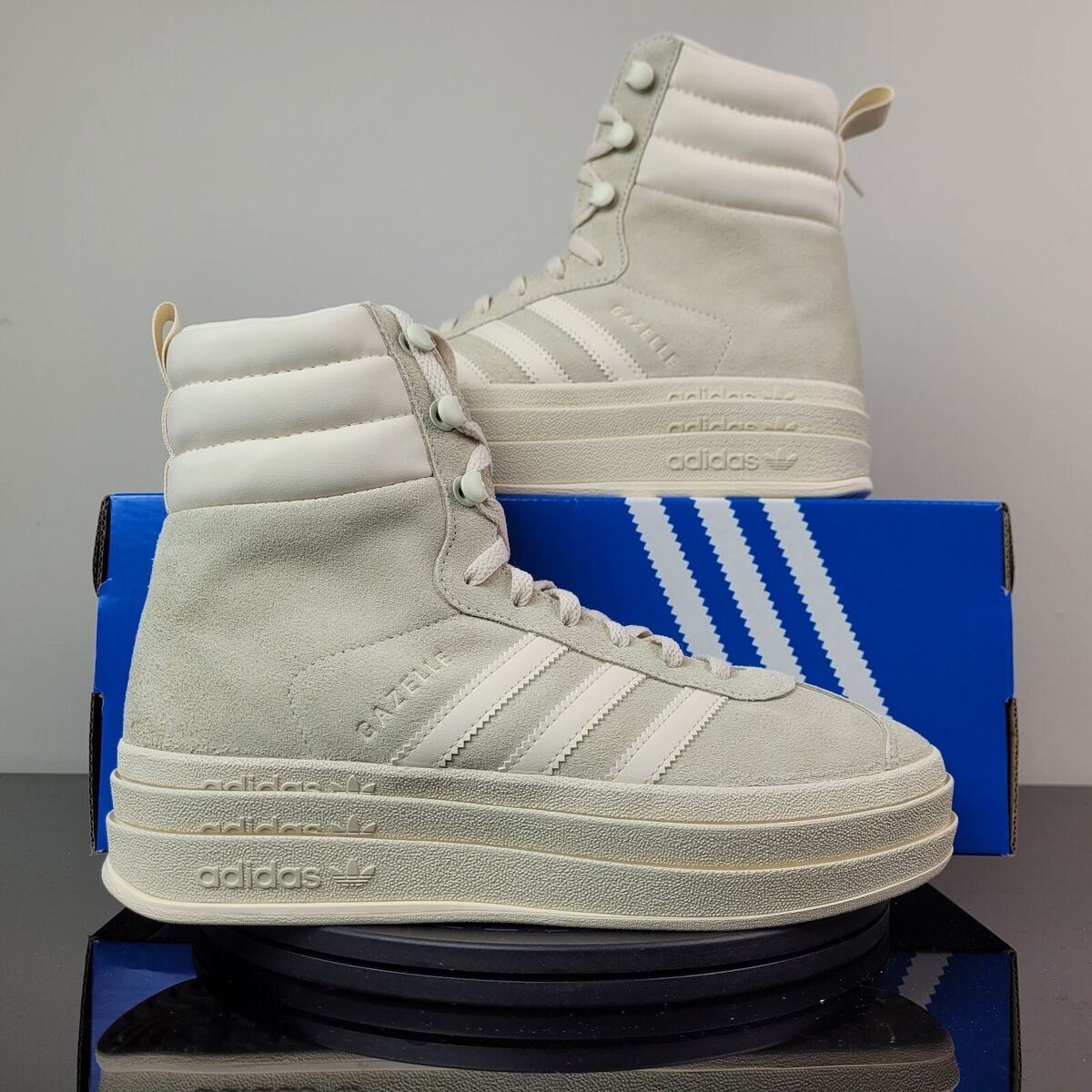 Adidas Originals Gazelle Boot White Platform Shoes ID6984 Adidas Originals Gazelle Boot White Platform Shoes ID6984