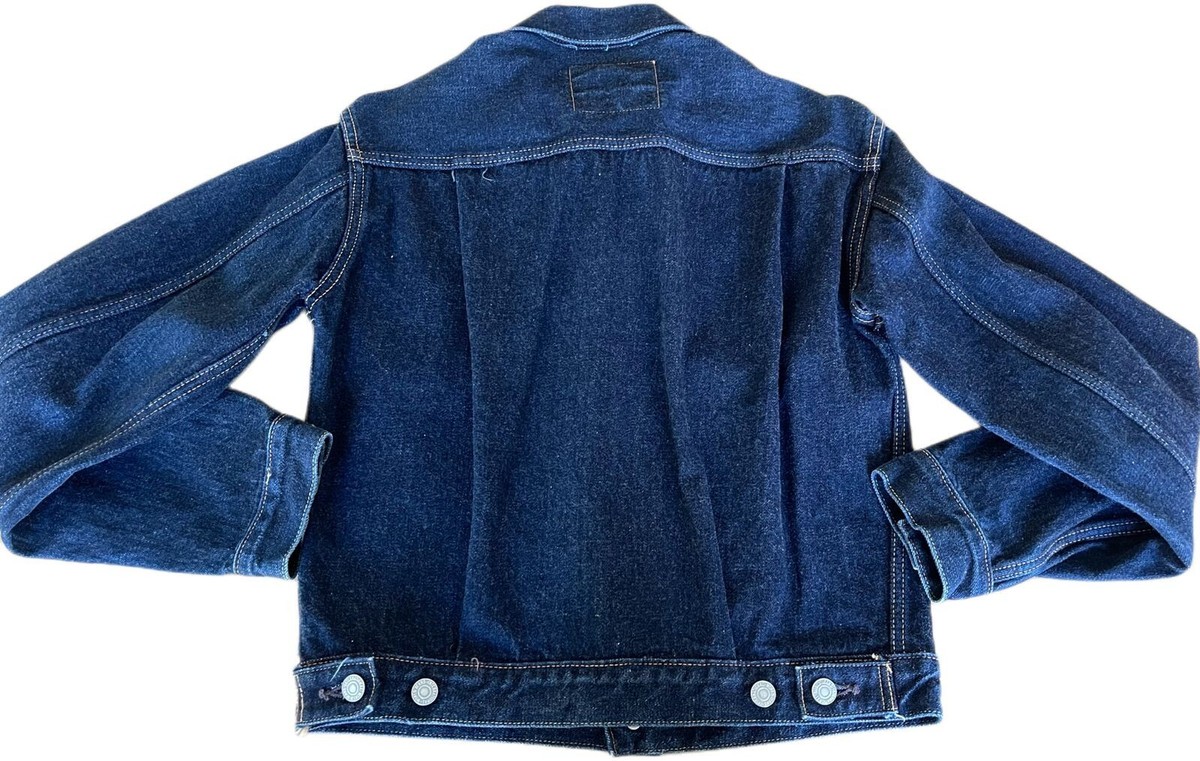 ARK JEANS SEWING BY HIRUTA Denim TRUCKET Jacket Indigo SZ 36 ARK JEANS SEWING BY HIRUTA Denim TRUCKET Jacket Indigo SZ 36