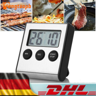 Kurzzeitwecker Küchentimer Digital Timer LCD Lauter Alarm Sport Lernen Magnet