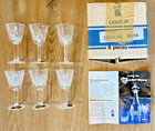 6 Waterford Lismore Crystal Cordial Liqueur Glasses Rare Vintage New 1990s Nib