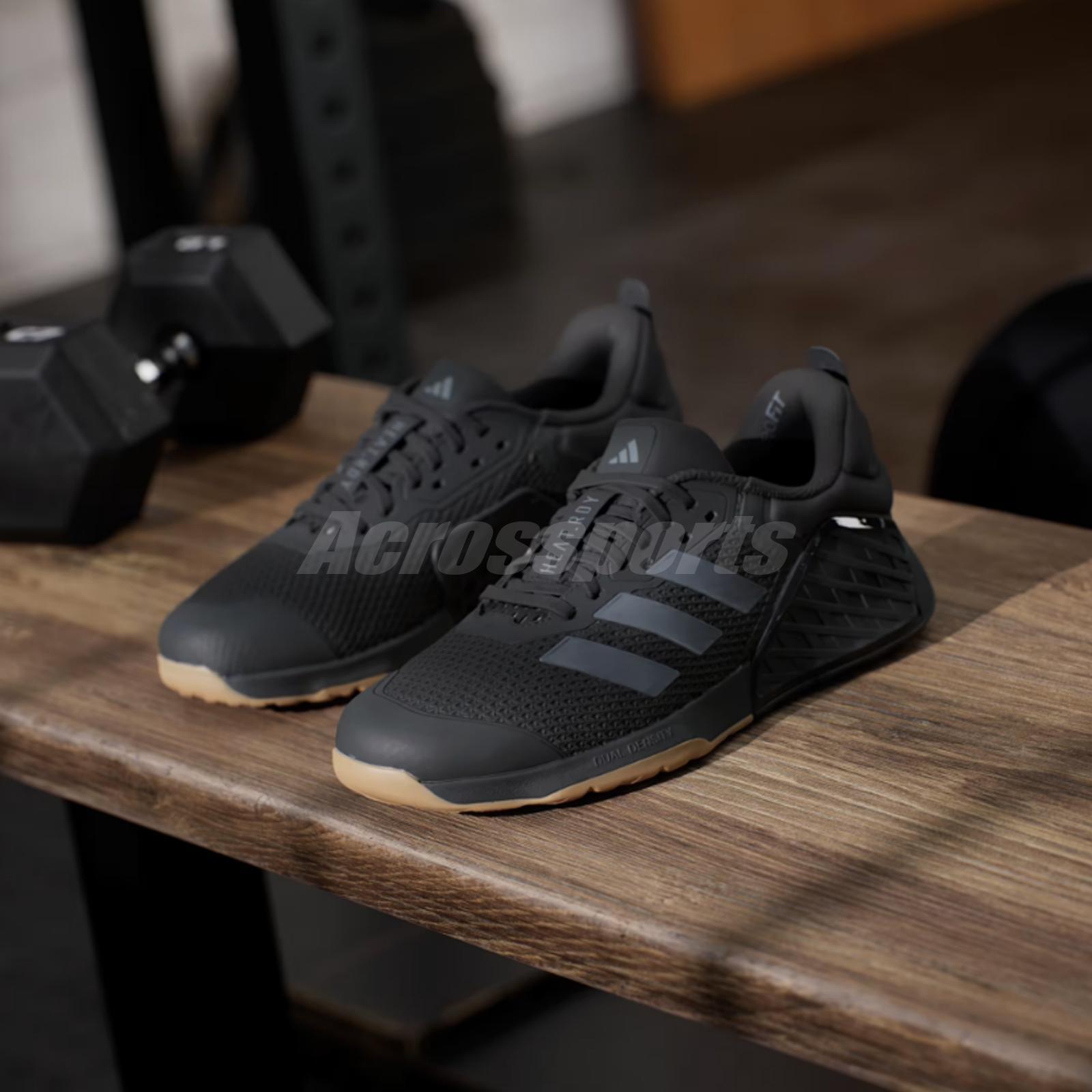 женские кроссовки для кроссовых тренировок adidas Dropset 3 Trainer W Black Grey Gum ID8632