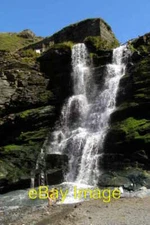 Photo 6x4 Twin cascade at Tintagel Haven The stream down the castle valle c2008